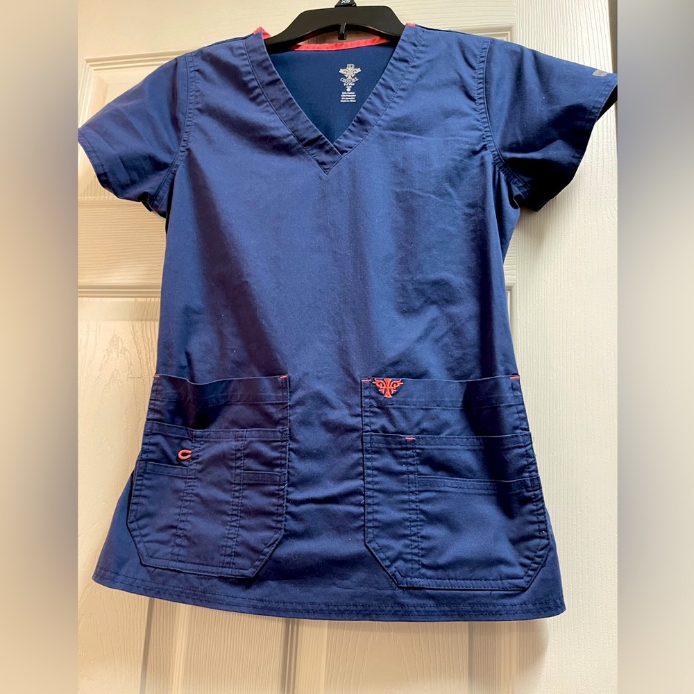 Like New Navy blue Scrub top